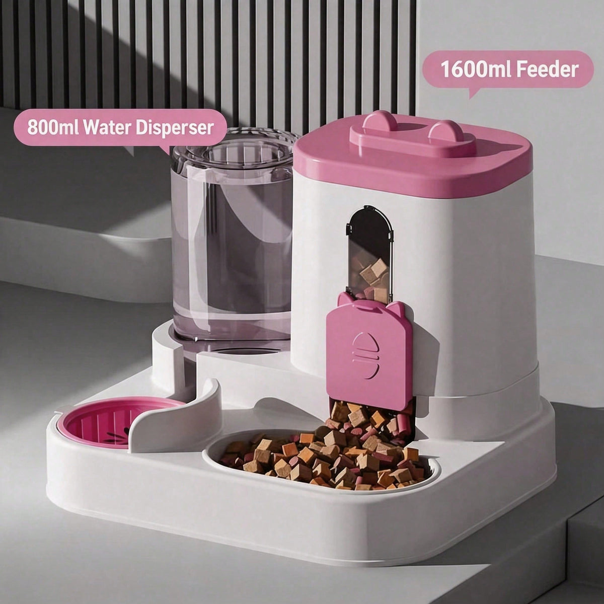 Automatic Gravity Pet Feeder & Water Dispenser
