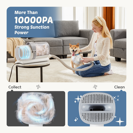 Professional Pet Grooming Clipper & Hair Vacuum