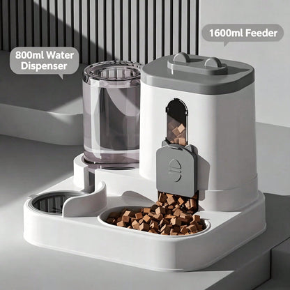 Automatic Gravity Pet Feeder & Water Dispenser
