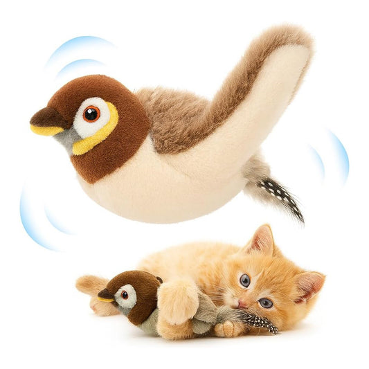 🐦 Interactive Flapping Bird Cat Toy – USB Rechargeable