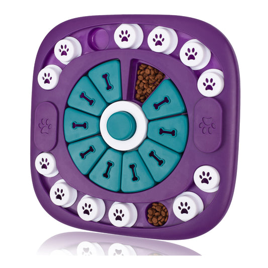 🧠 Advanced Interactive Dog Puzzle Feeder – Treat Dispensing Enrichment Toy