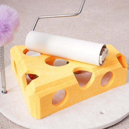 🐱 Interactive Cat Puzzle Toy with Ball & Spring Wand