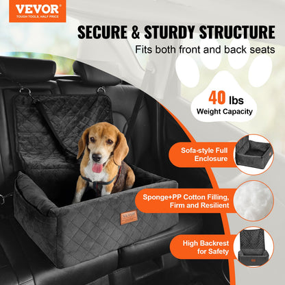 Dog Car Booster Seat – Safe & Comfortable Travel Bed