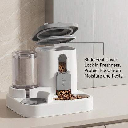 Automatic Gravity Pet Feeder & Water Dispenser