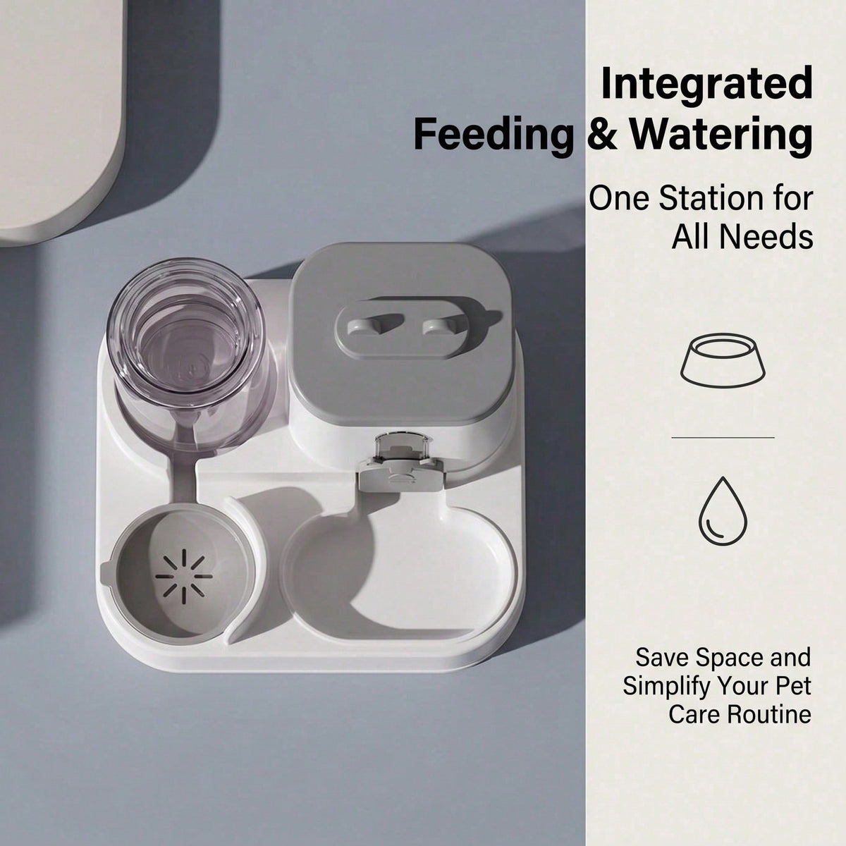 Automatic Gravity Pet Feeder & Water Dispenser