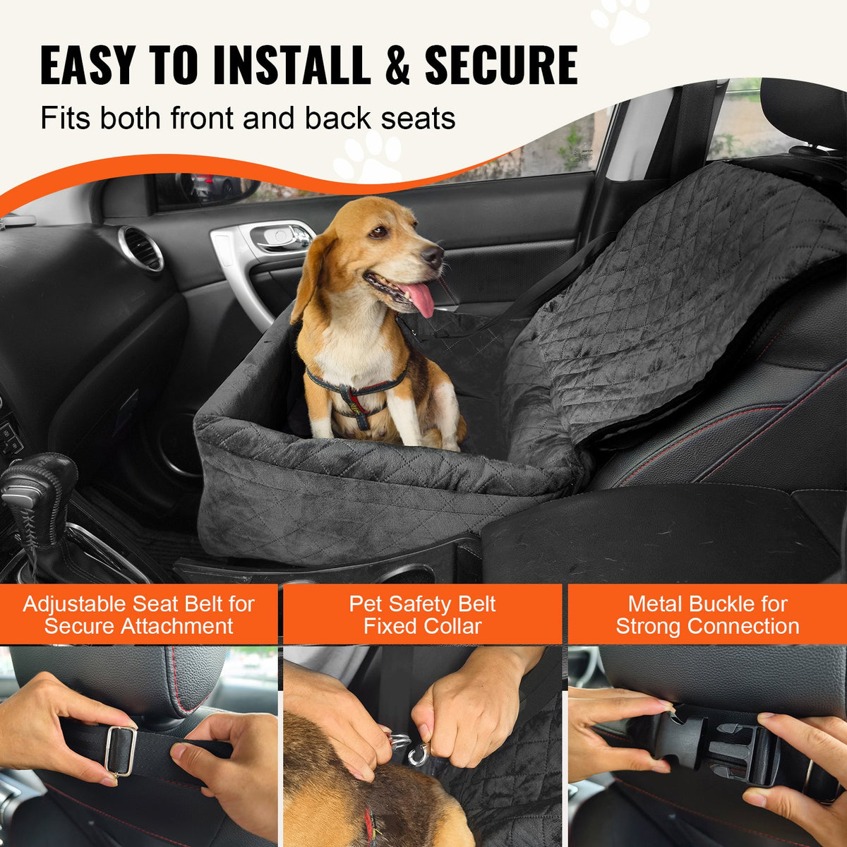 Dog Car Booster Seat – Safe & Comfortable Travel Bed