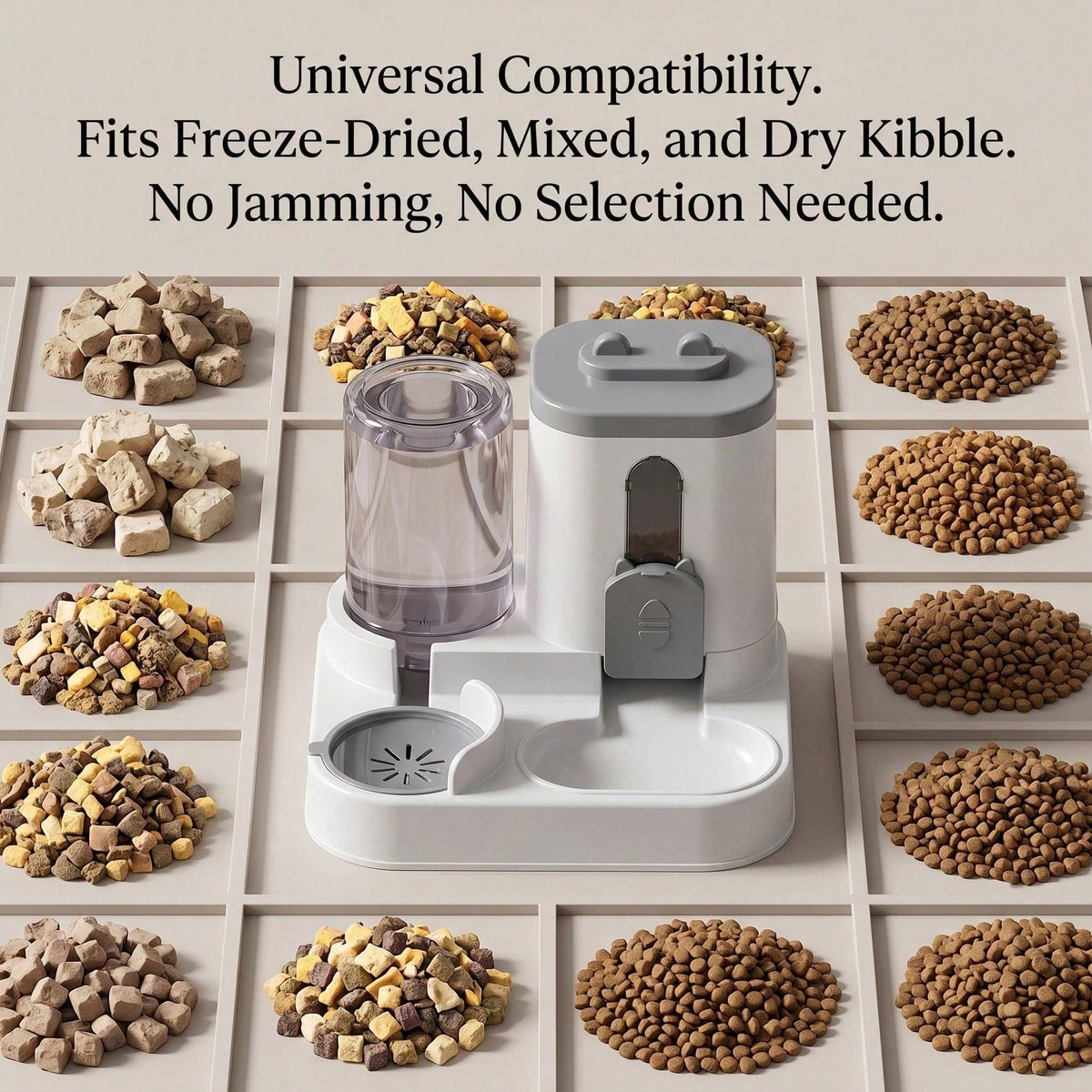 Automatic Gravity Pet Feeder & Water Dispenser