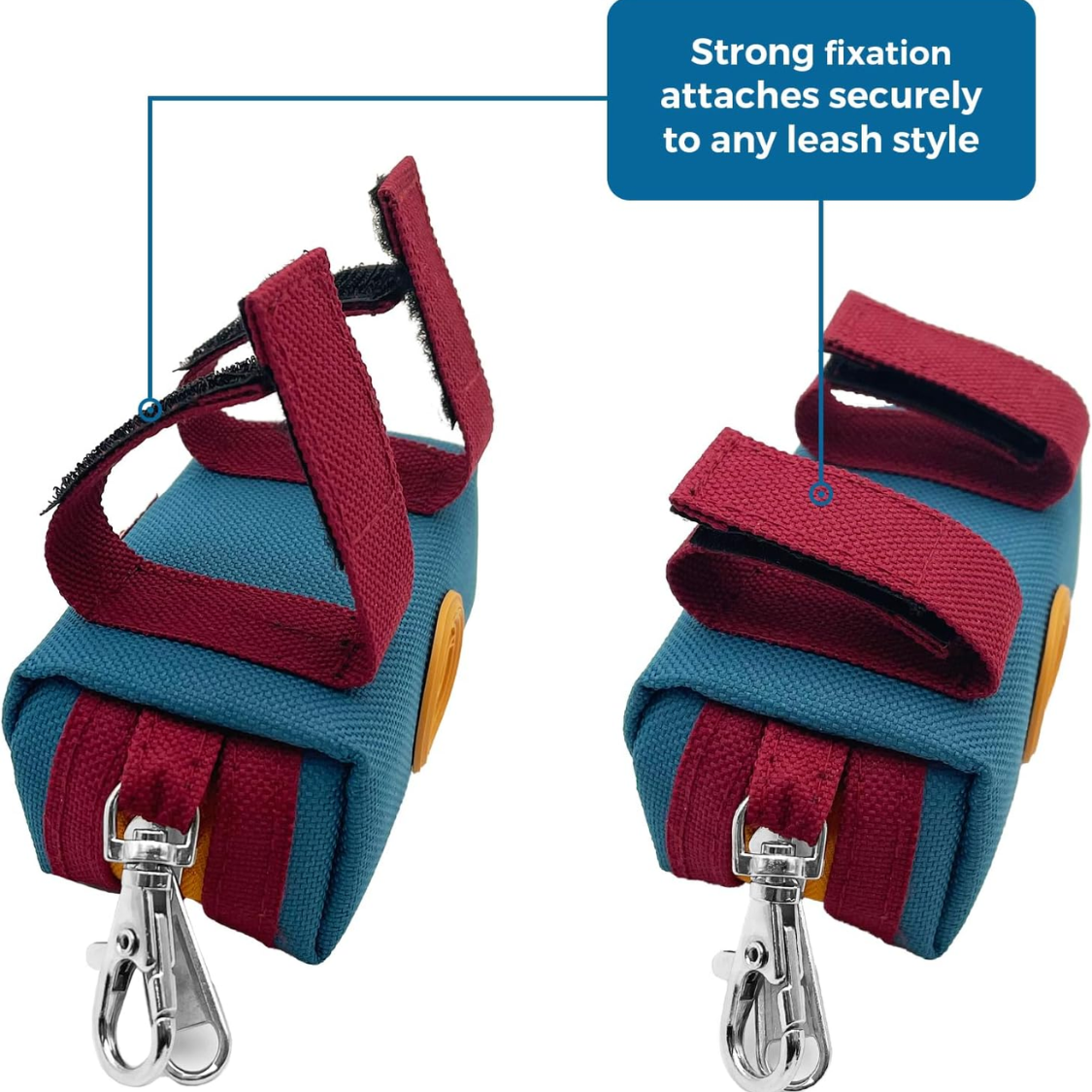 Dog Walking Poop Bag Holder with Zipper Pocket
