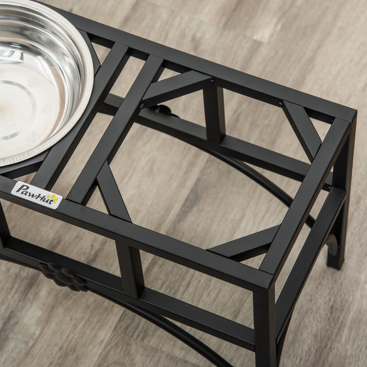 Elevated Stainless Steel Dog Feeding Station