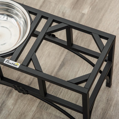 Elevated Stainless Steel Dog Feeding Station