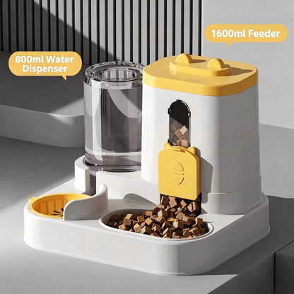 Automatic Gravity Pet Feeder & Water Dispenser