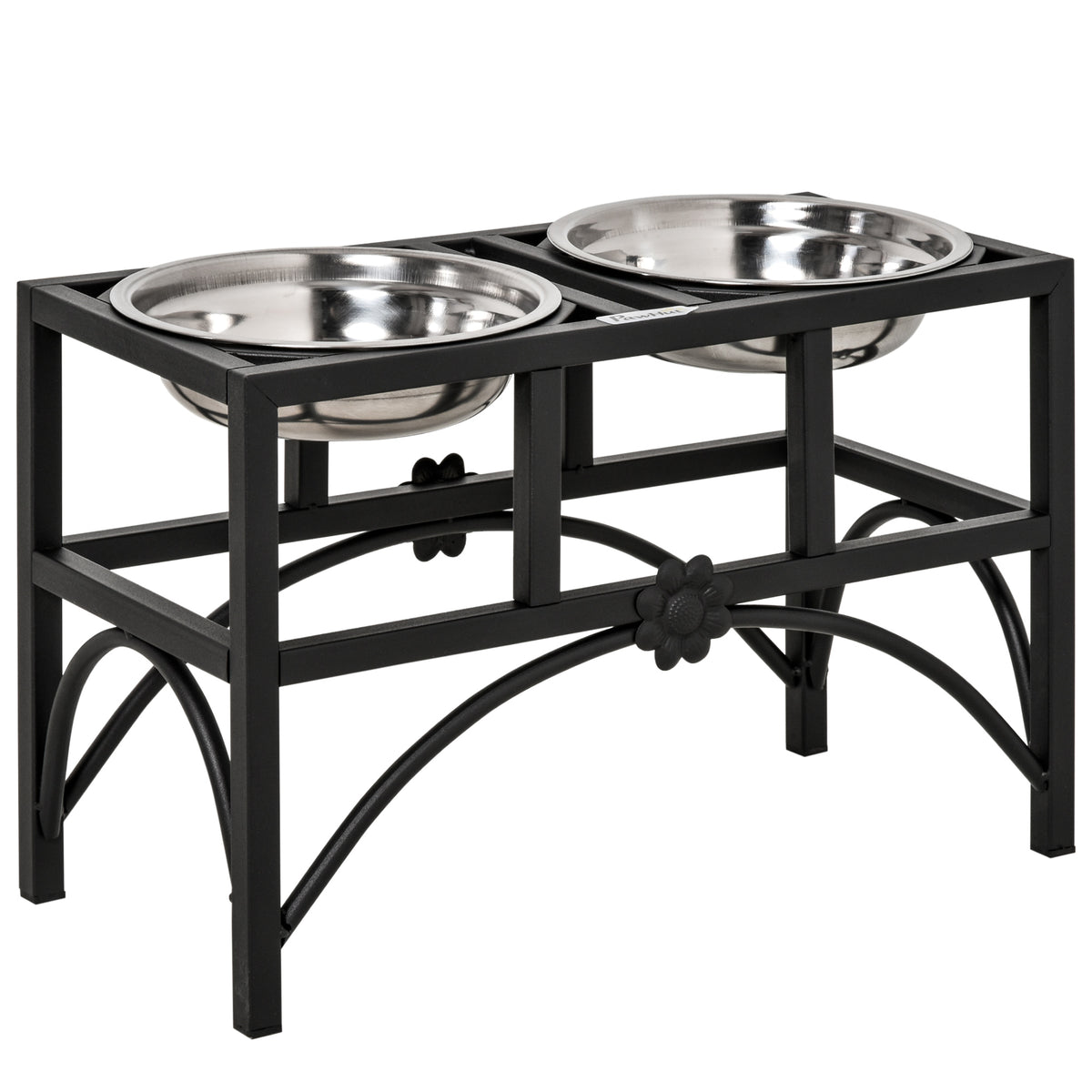 Elevated Stainless Steel Dog Feeding Station