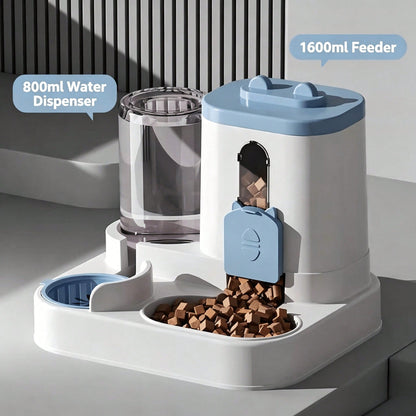 Automatic Gravity Pet Feeder & Water Dispenser